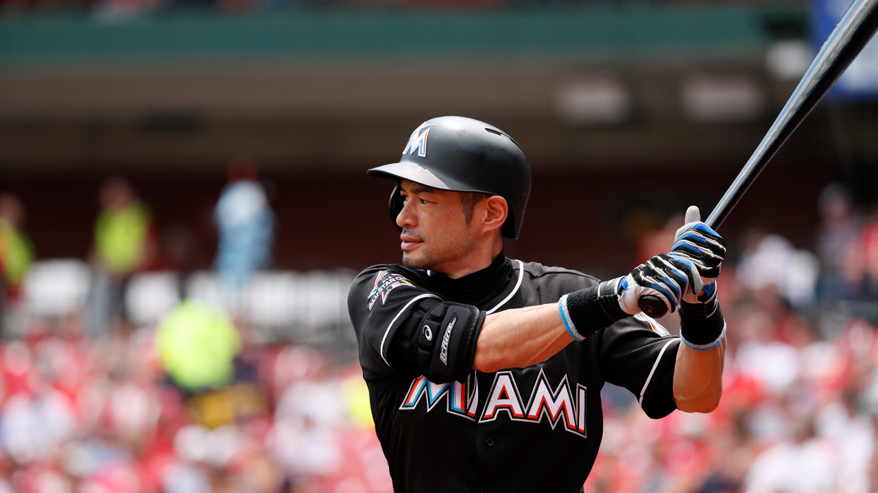 At 43, Ichiro Suzuki is still lashing out hits for the Miami