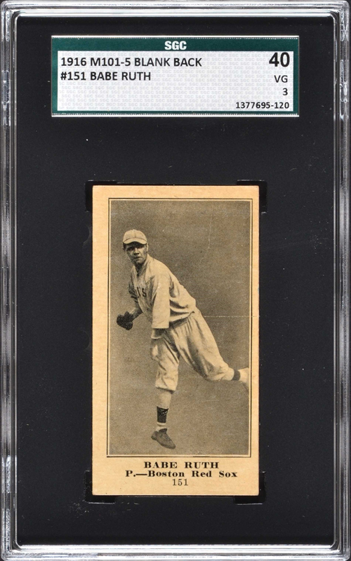 A 1933 Babe Ruth Baseball Card Could Sell for More Than $5.2