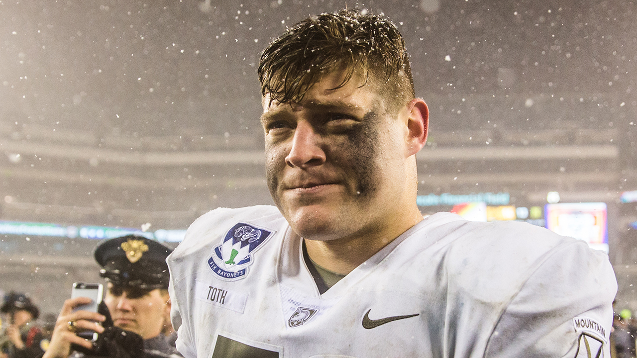 Army's Brett Toth says the NFL can wait until his military service