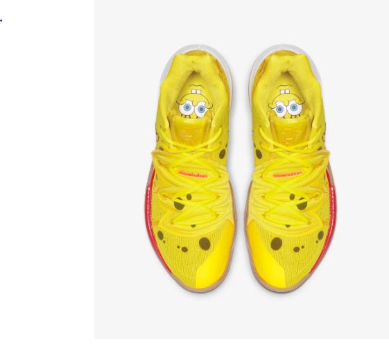 Unavoidable Moans triangle Nike collaborates with Nickelodeon, Kyrie Irving on SpongeBob SquarePants  sneakers | Fox Business