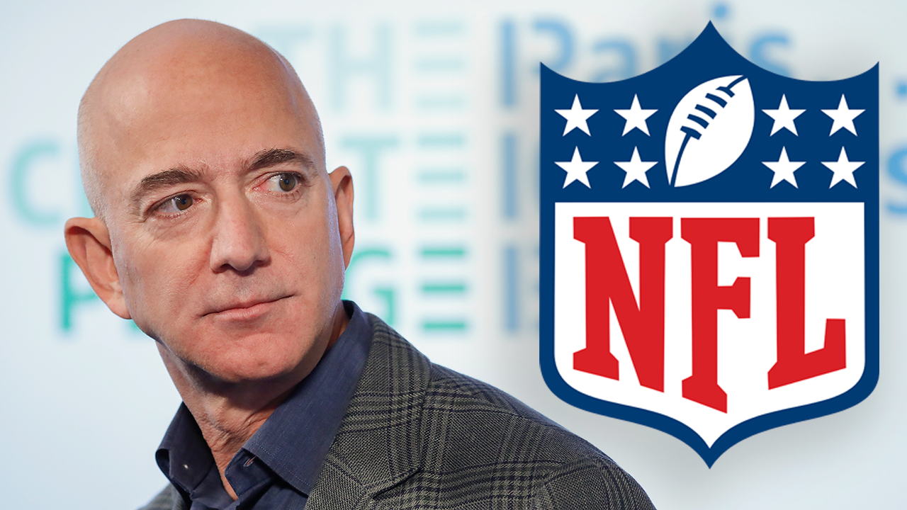 Jeff Bezos Watches NFL Game With Roger Goodell