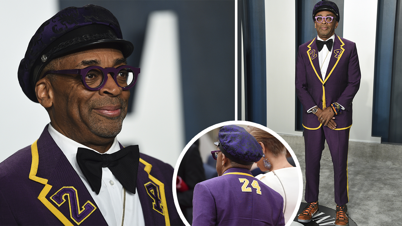 Spike Lee Honors Kobe Bryant At Oscars With Purple And Gold Suit On Red  Carpet – Deadline