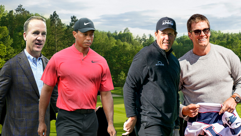 Tom Brady, Tiger Woods, Peyton Manning and Phil Mickelson golf match set TV  records