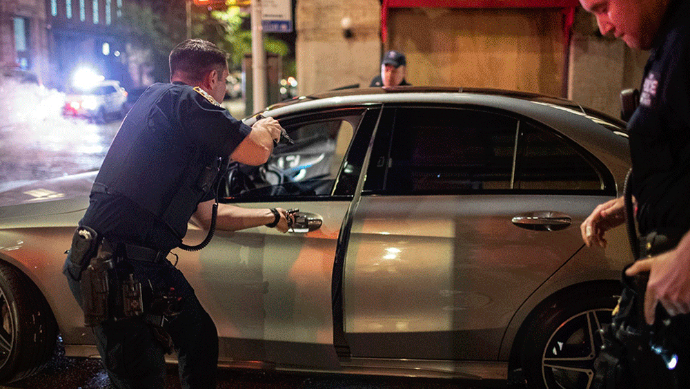 NYPD confronts crowds as curfew sets in; Buffalo clash gets cops suspended
