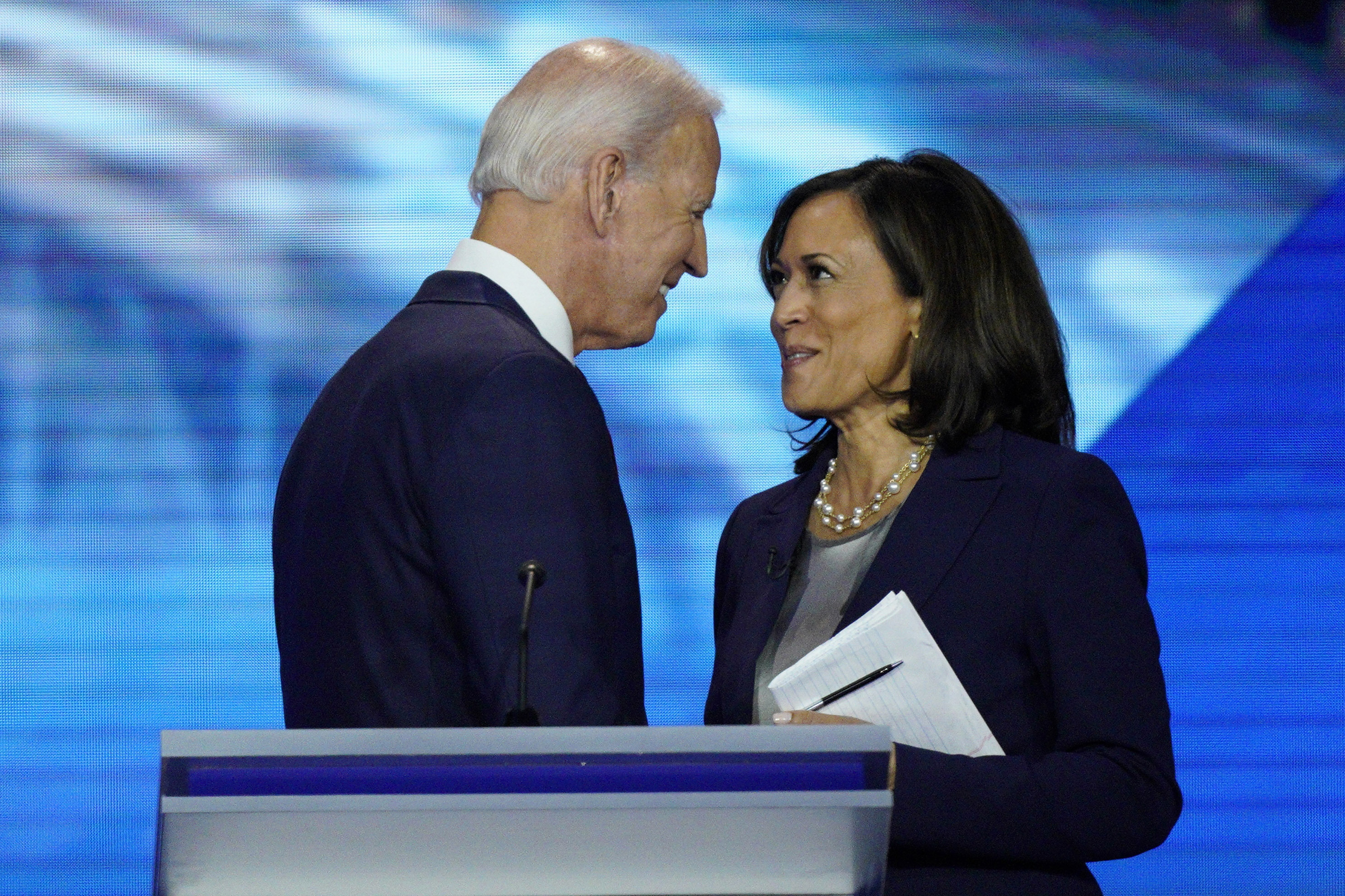Former Vice President Joe Biden speaks at night four of the 2020 Democratic National Convention.