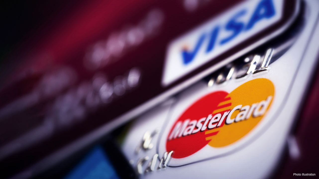 CREDIT CARD LOGO DECAL STICKER - Visa, MasterCard, Discover and American  Express | eBay