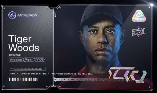 Tiger Woods, Autograph, DraftKings launching exclusive NFT