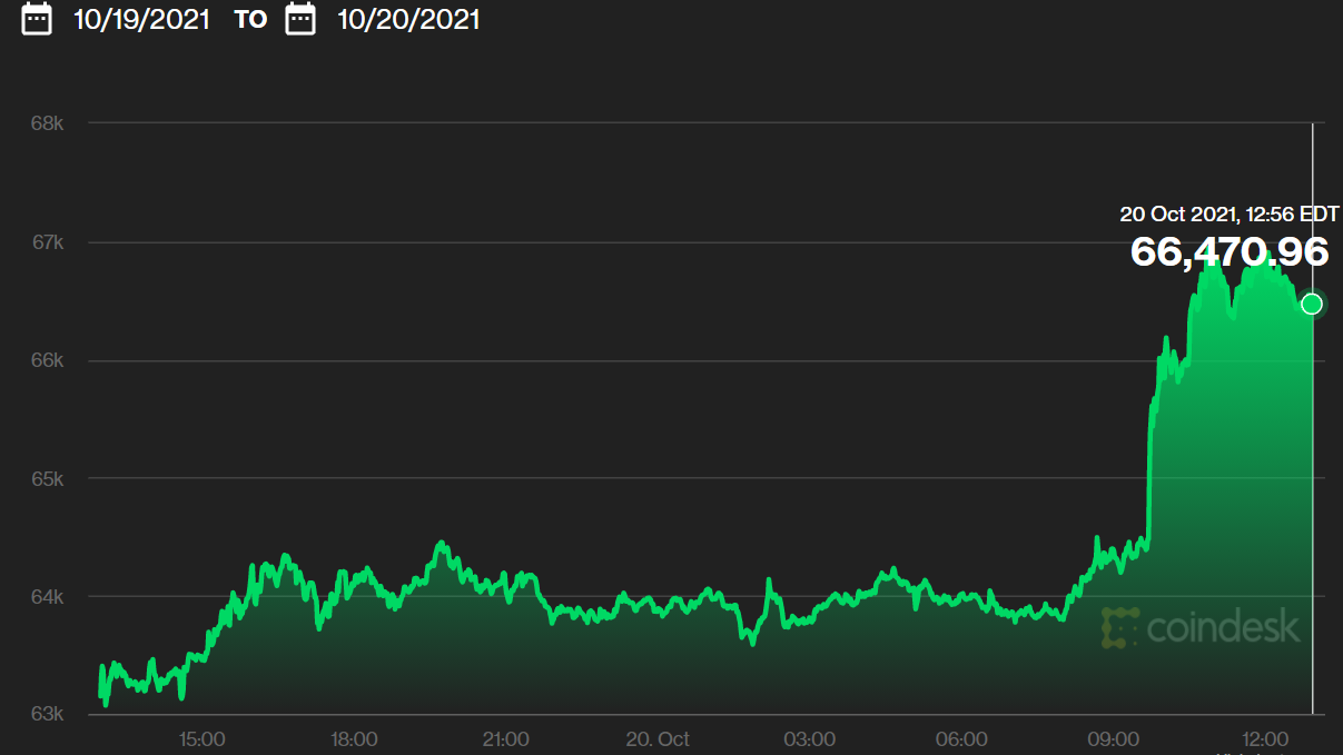 Bitcoin price passes $66K in new all-time high | Fox Business