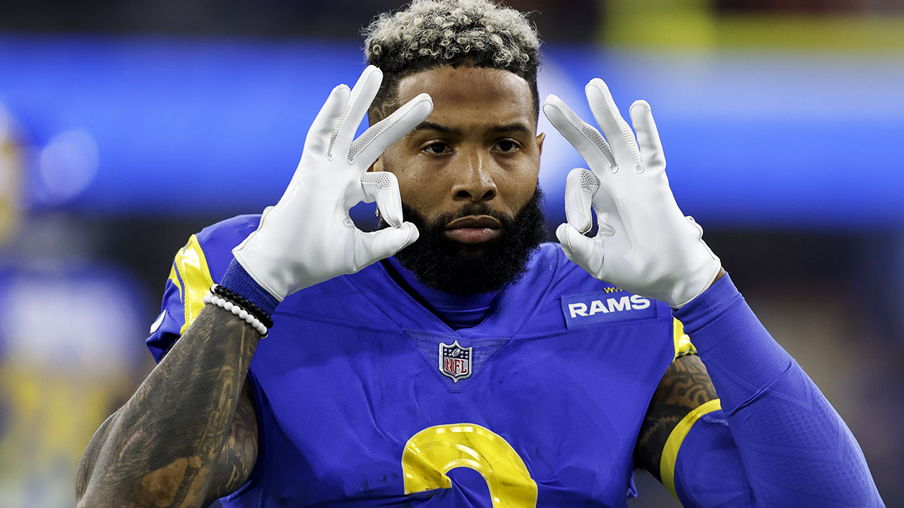 odell beckham youth rams jersey