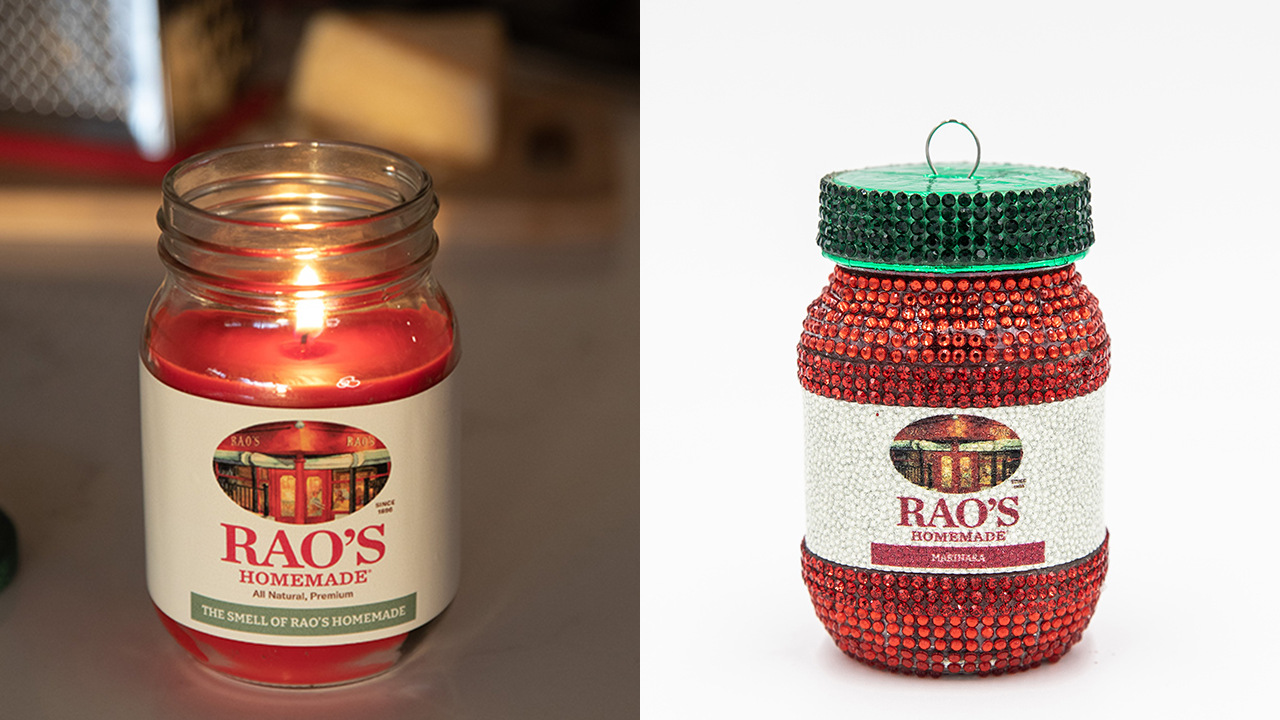 Rao's Homemade holiday giveaway premieres tomato basil-scented candle,  'bejeweled' marinara sauce ornament