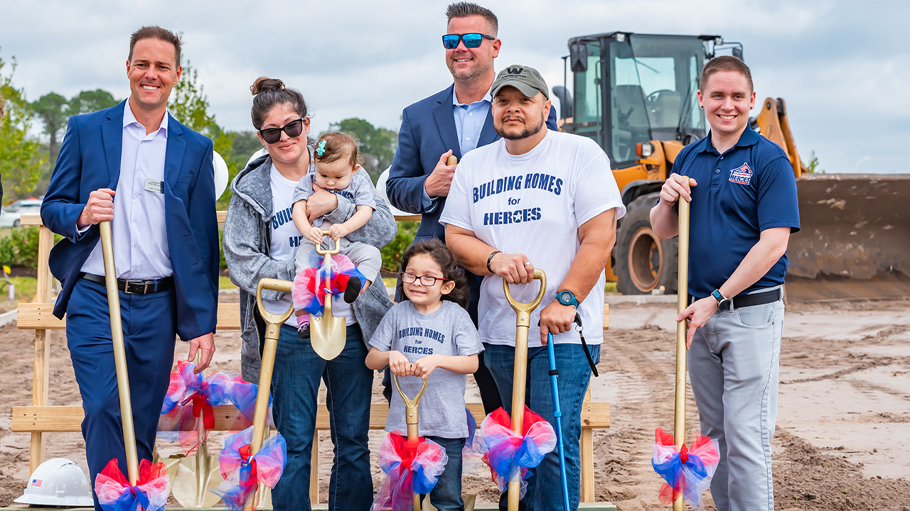 Built to Honor program gifts Army veteran, family new mortgage-free home in Florida
