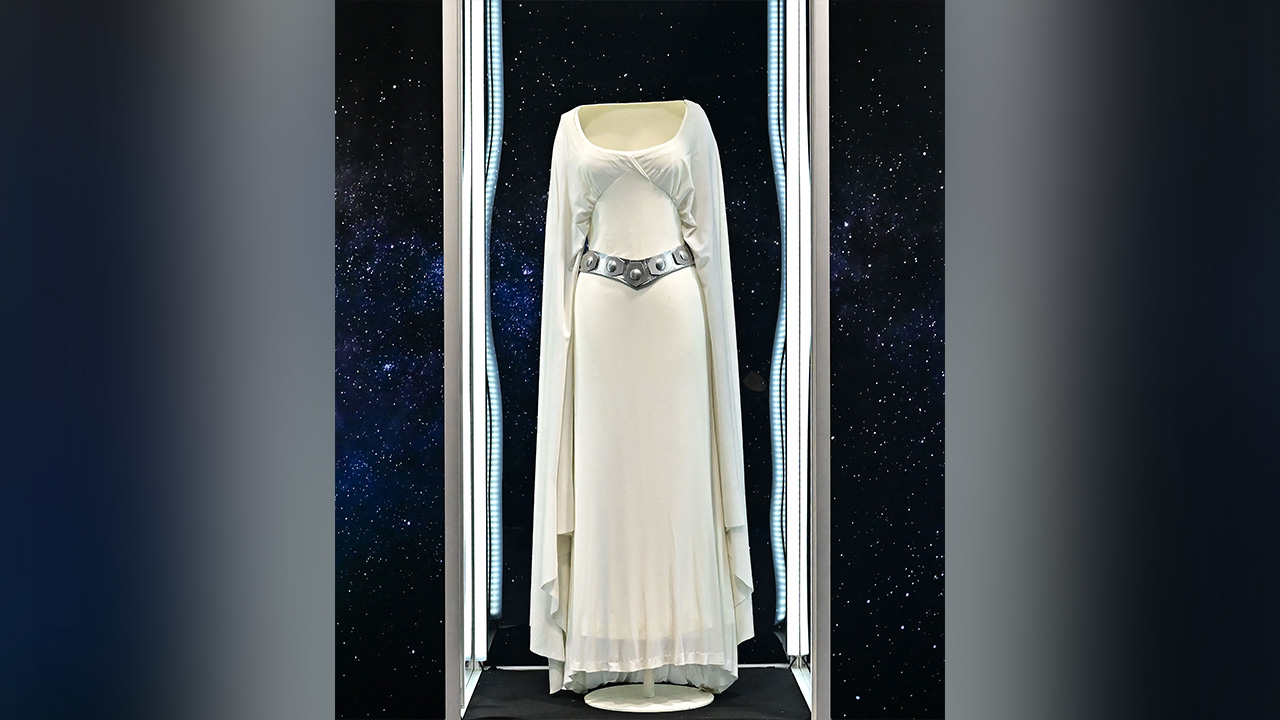 Princess Leia necklace on display at Tellus | WRGA
