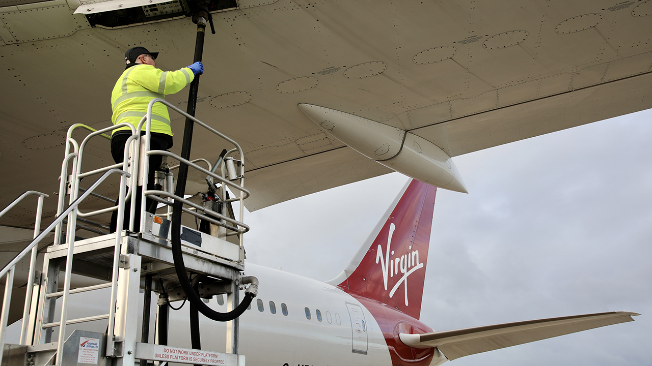 Virgin Atlantic flight on 100% sustainable fuel takes off for New York