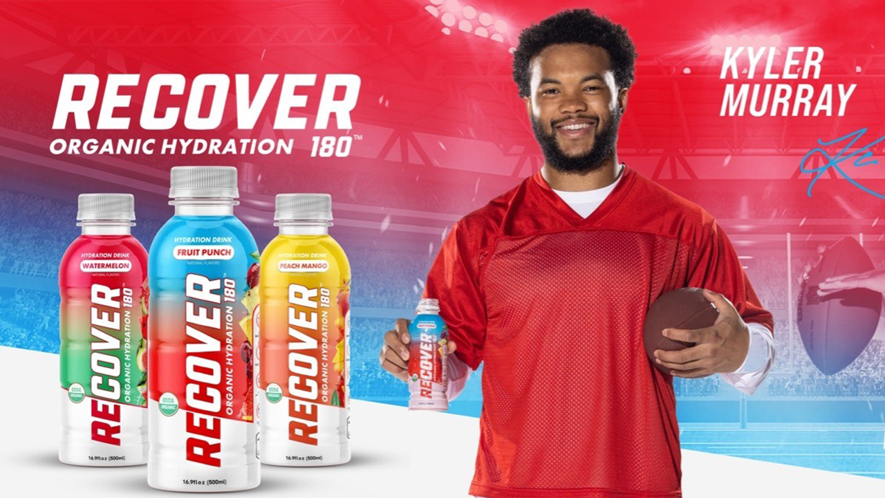 Kyler Murray excited for new partnership with all-organic sports drink RECOVER 180 focused on proper hydration
