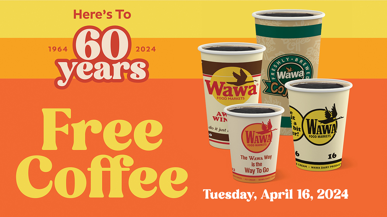 Wawa offering any size free coffee to celebrate its 60th
