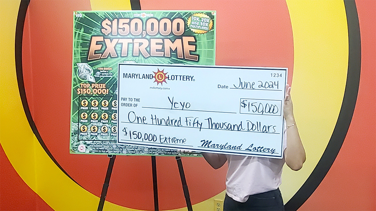 Maryland lottery winner strikes it rich as third time is the charm