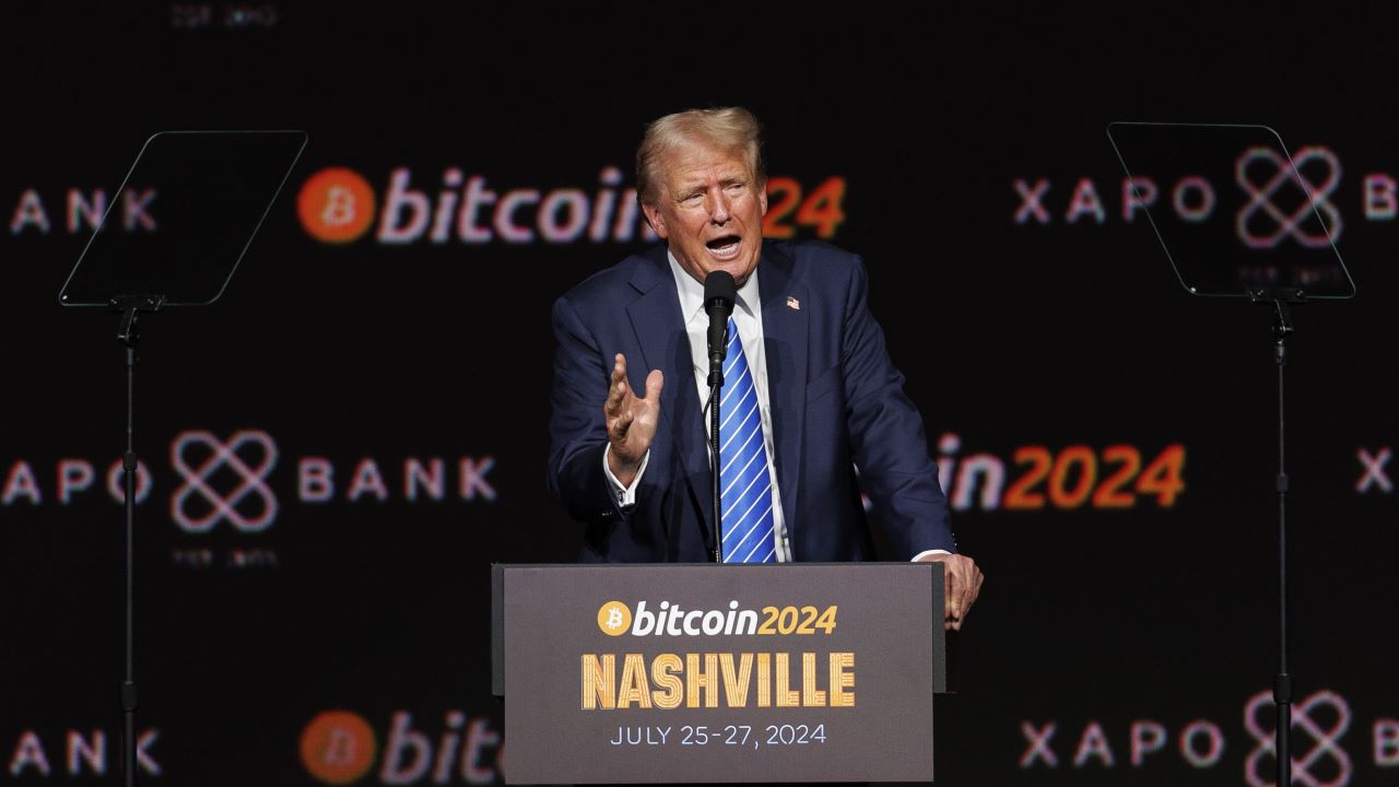 Trump calls for US to be 'crypto capital of the planet' at bitcoin conference in Nashville