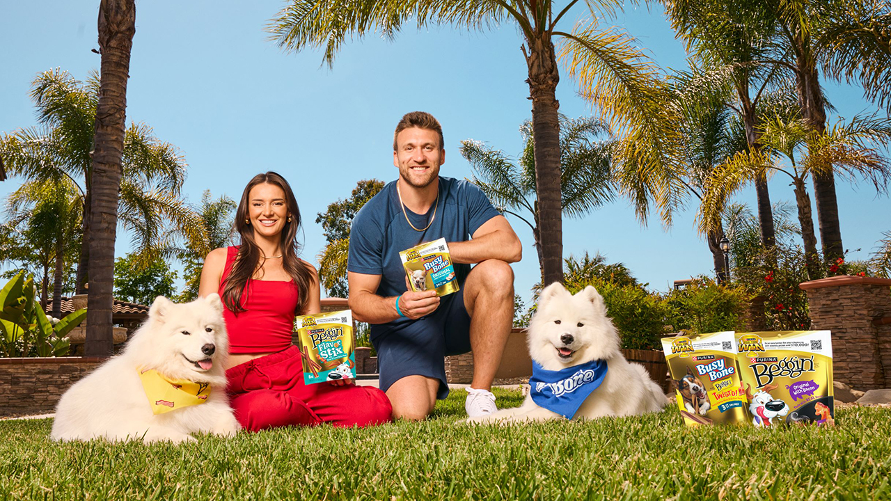 49ers star Kyle Juszczyk getting competitive with his dogs thanks to Purina for the Win Challenges
