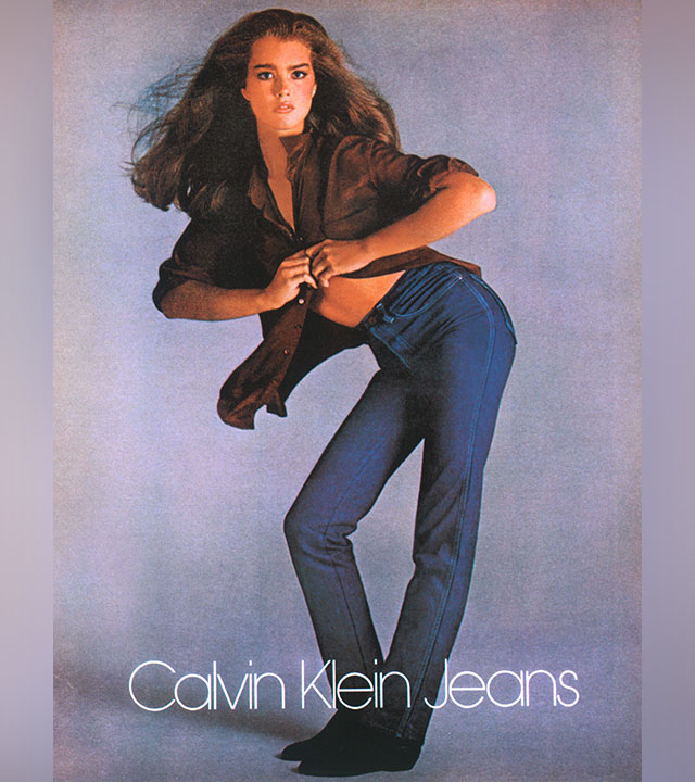 Brooke shields calvin ad best sale