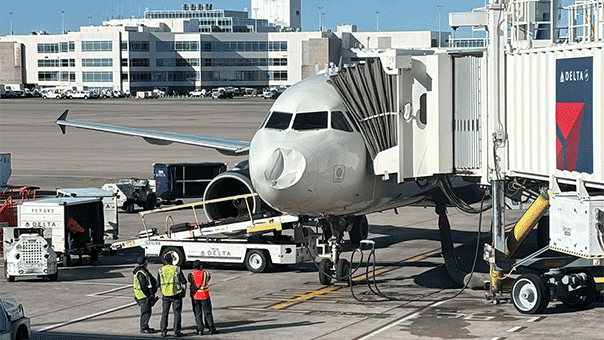 Delta investigating after plane's nose mysteriously suffered damage