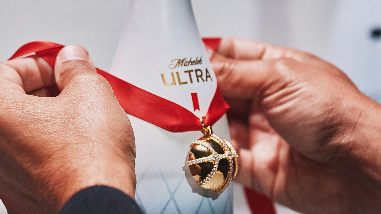 NBA trophy designer crafts exclusive Michelob Ultra bottles with diamonds, real gold for title winners