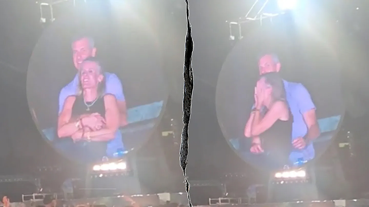 Uncomfortable couple caught on Coldplay concert camera sends internet into investigative frenzy