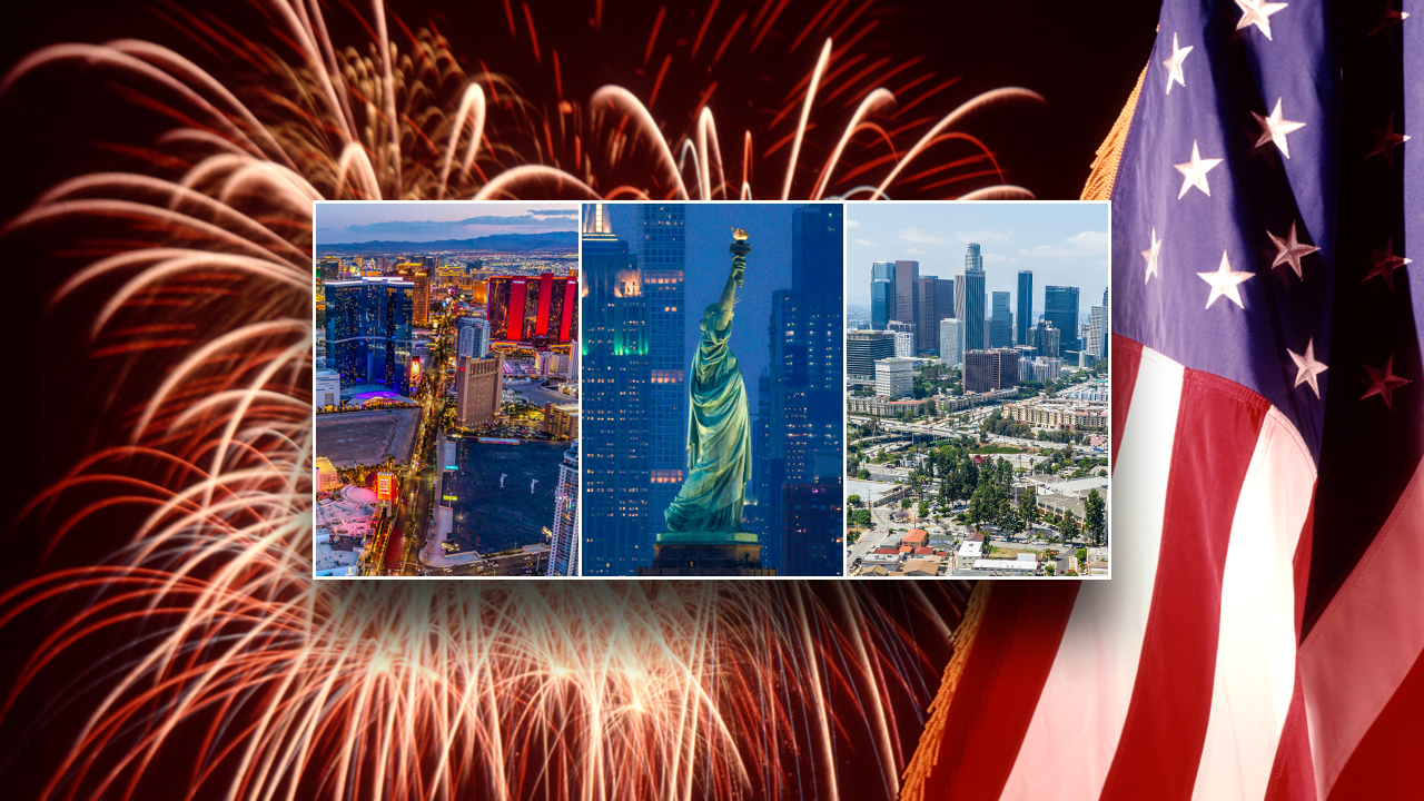 Sin City shines brightest for Fourth of July celebrations while liberal strongholds fall flat