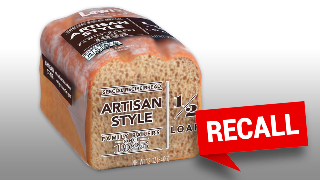 Bread sold at Walmart, Kroger recalled due to undeclared potentially life-threatening allergen