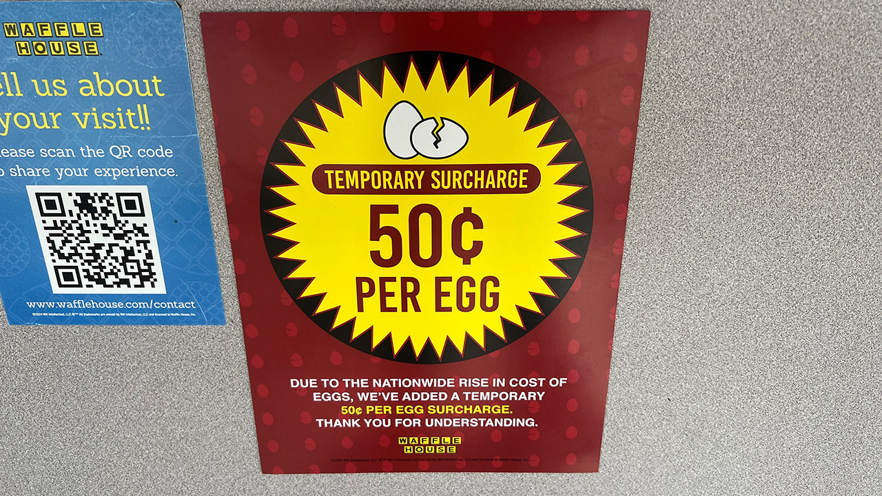 Waffle House drops 50-cent egg surcharge