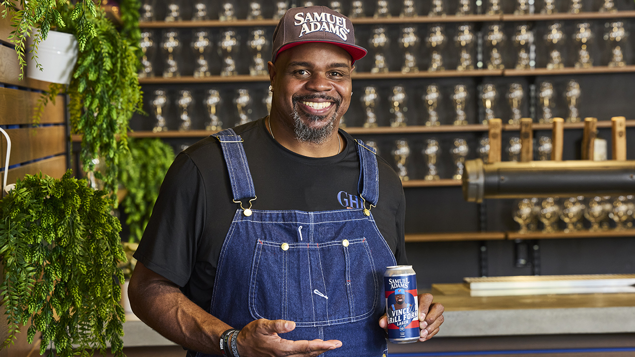 Patriots legend Vince Wilfork teams up with Samuel Adams for grilling-themed beer launch