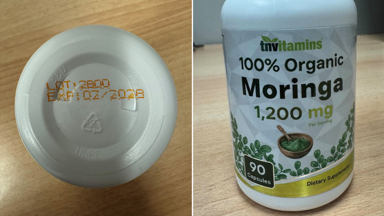 Supplements sold online through major retailers recalled nationwide over potential salmonella risk
