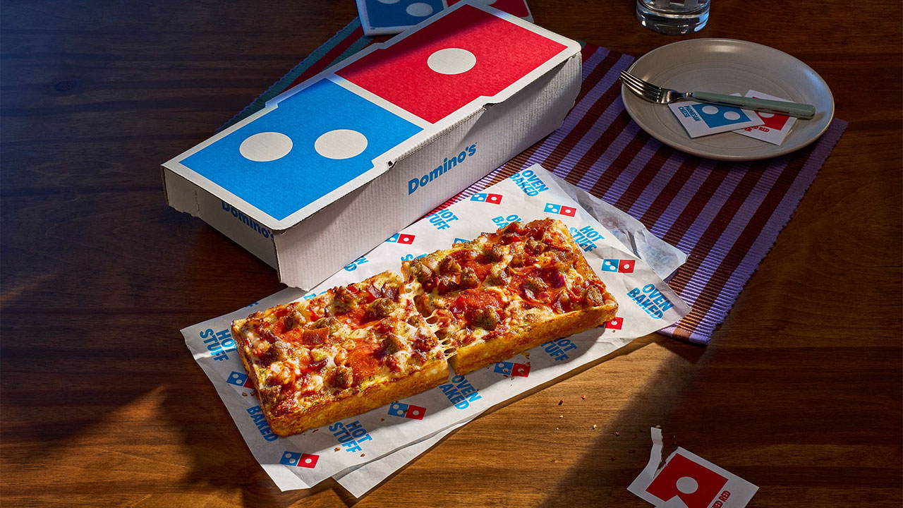 Domino's launches new Detroit-style pizza made for one nationwide