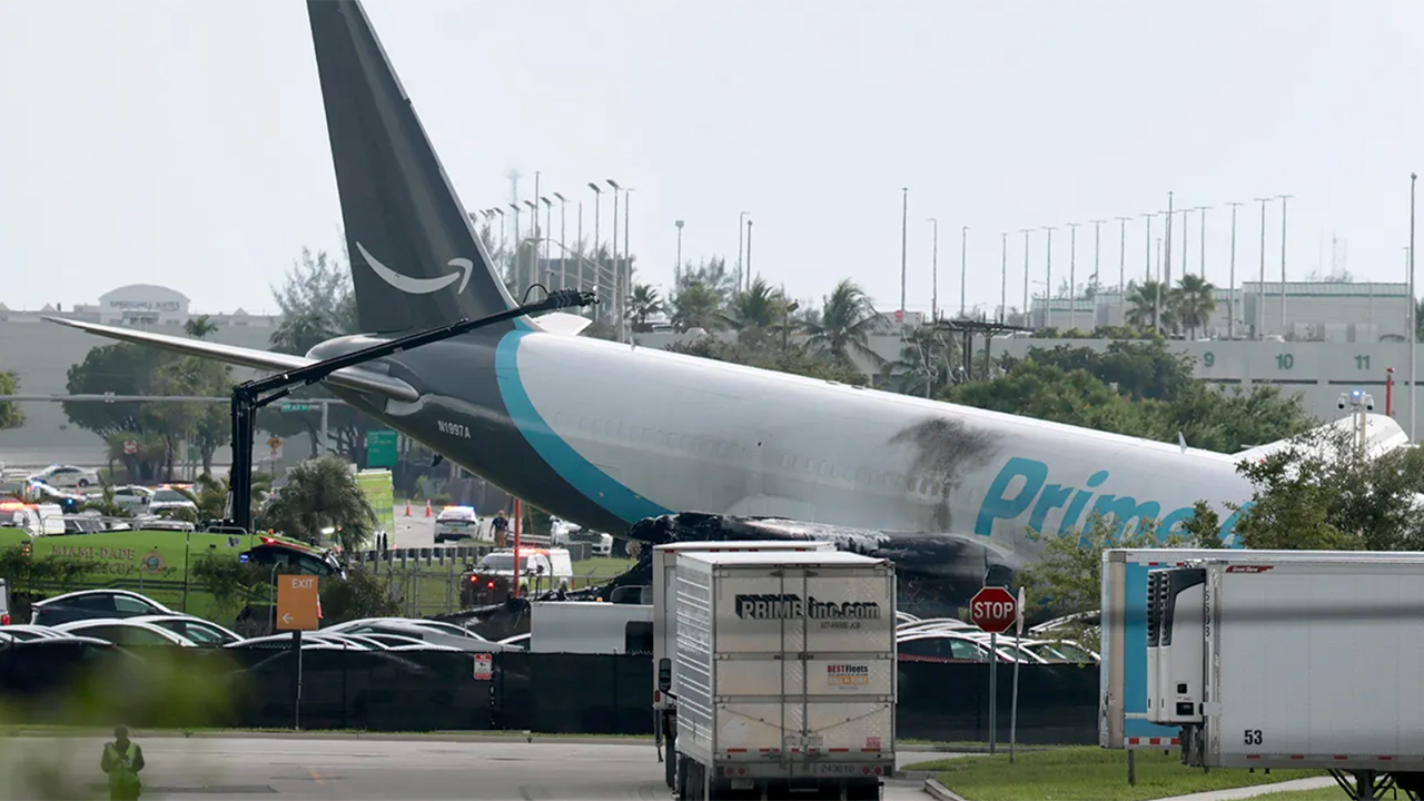 Amazon says it’s 'working closely' with authorities after cargo plane crash kills 5